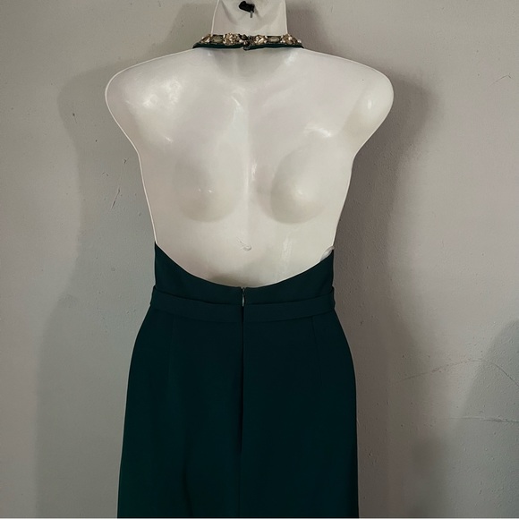 Marchesa Note Dress Green Beaded Halter
Open Back Formal - Picture 7 of 15
